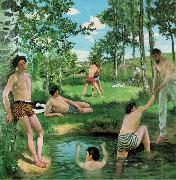 Frederic Bazille Scene dete oil painting